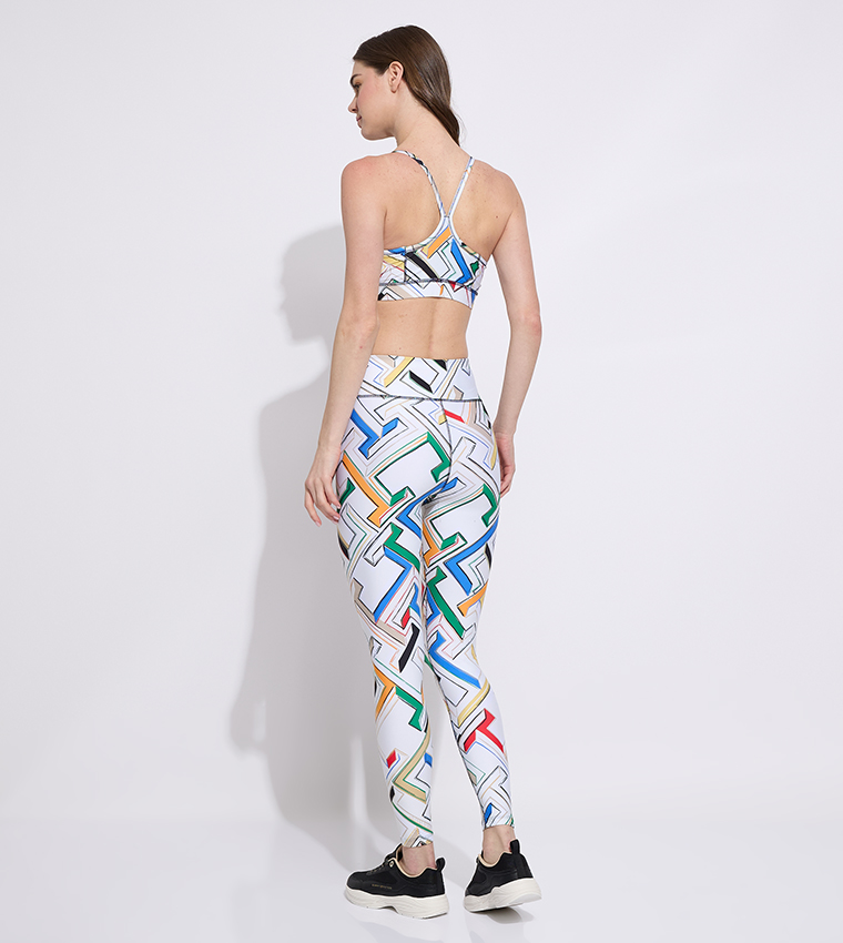 Patterned Low Support Sports Bra