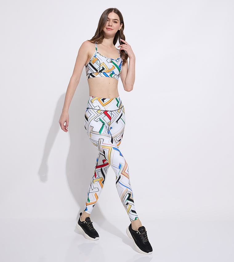 Patterned Low Support Sports Bra