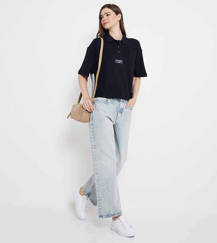 Washed Straight Fit Jeans