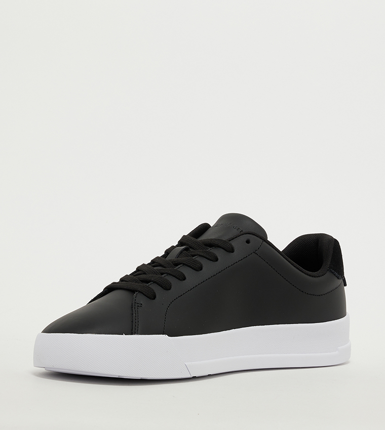 Logo Detail Court Lace-Up Sneakers