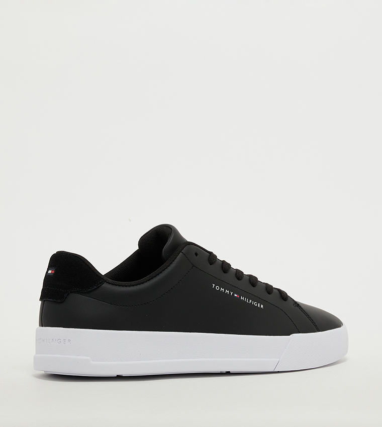 Logo Detail Court Lace-Up Sneakers