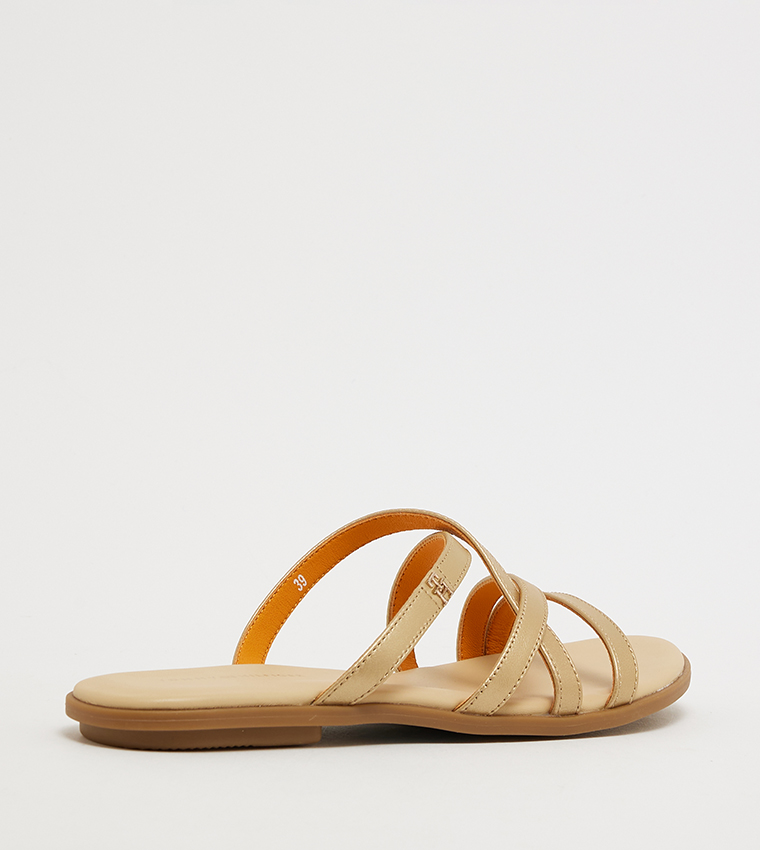 Logo Detail Flat Sandals