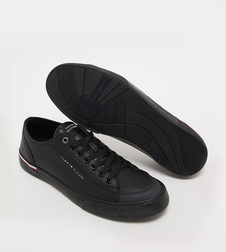 Corporate Vulcanized Leather Sneakers