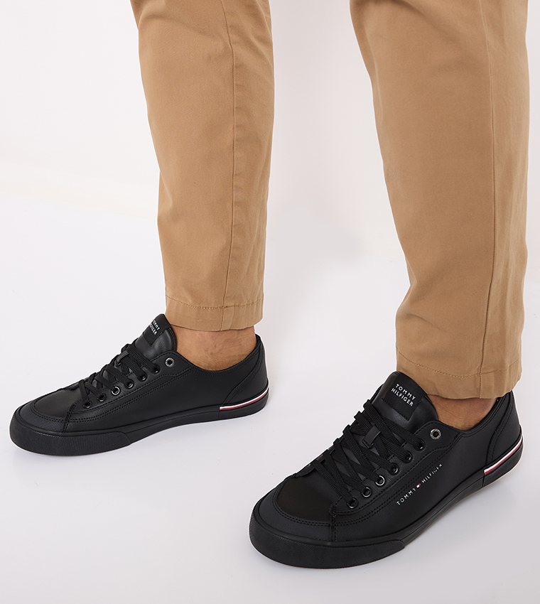 Corporate Vulcanized Leather Sneakers