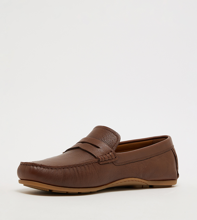 Round Toe Slip-On Loafers