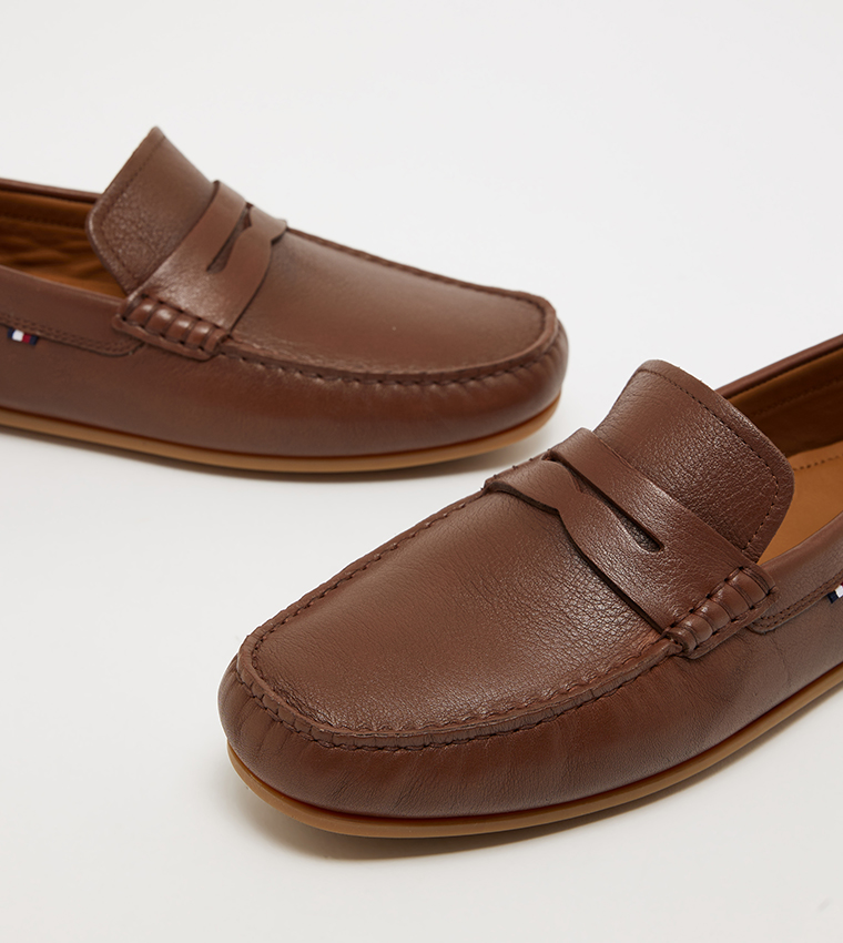 Round Toe Slip-On Loafers