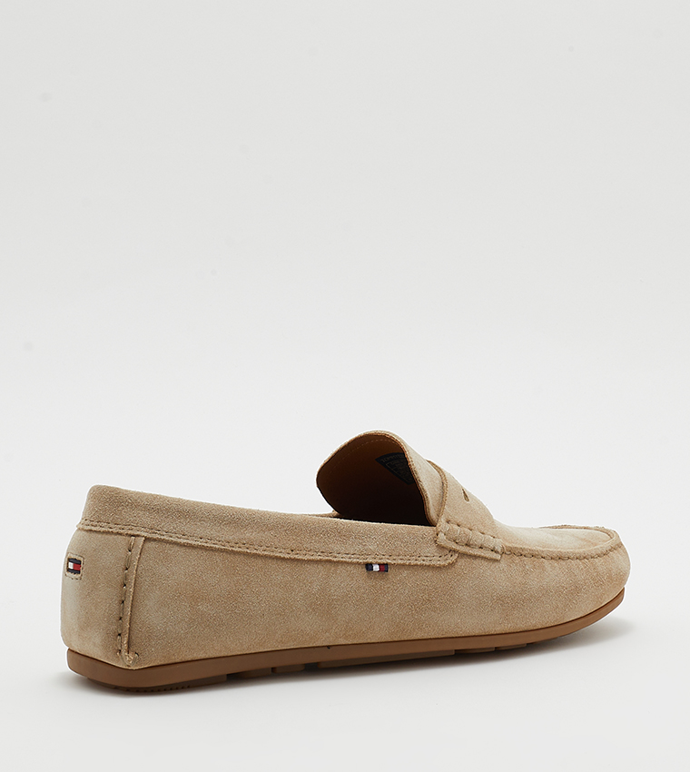 Round Toe Suede Loafers
