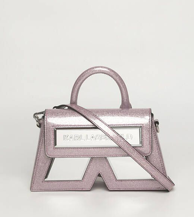 Color Block Top Handle Bag