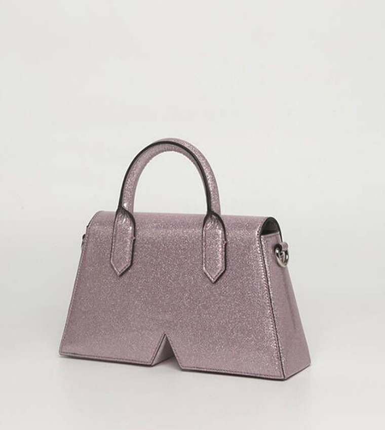 Color Block Top Handle Bag