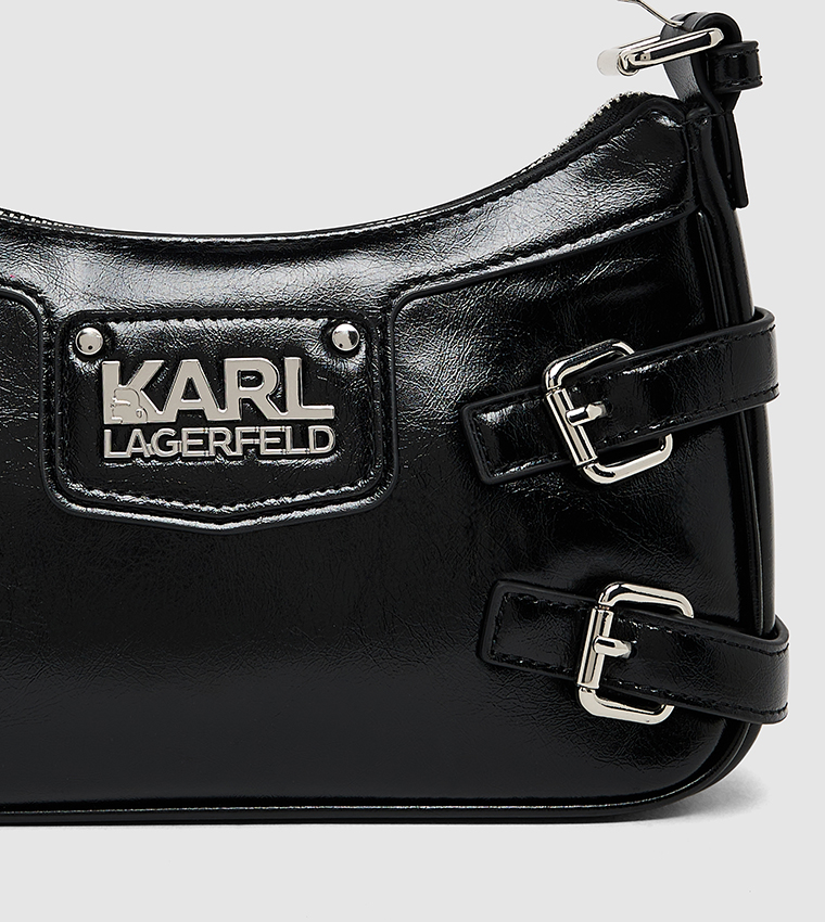 Logo Detail Zip Closure Crossbody Bag