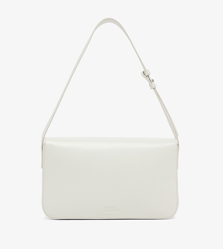 Logo Detail Flap Shoulder Bag
