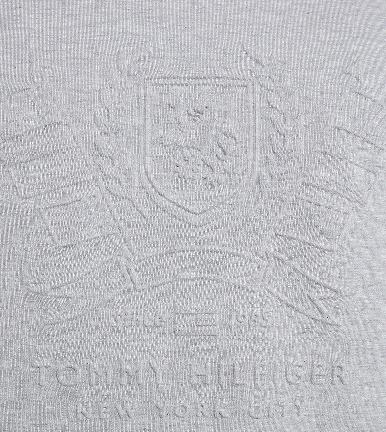 Embossed Long Sleeves Hoodie