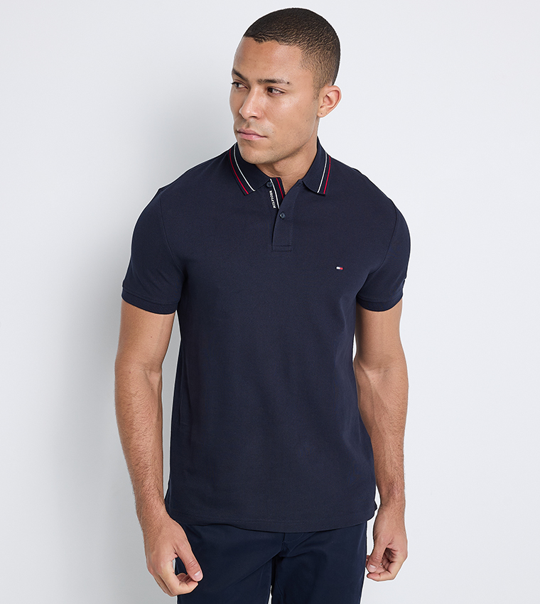 Placket Interest Polo T-Shirt