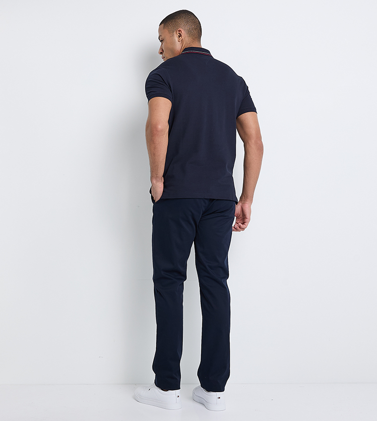 Placket Interest Polo T-Shirt