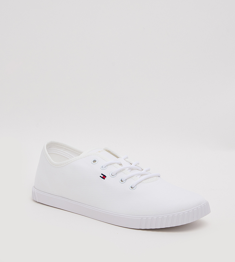 Flag Detail Lace-Up Shoes