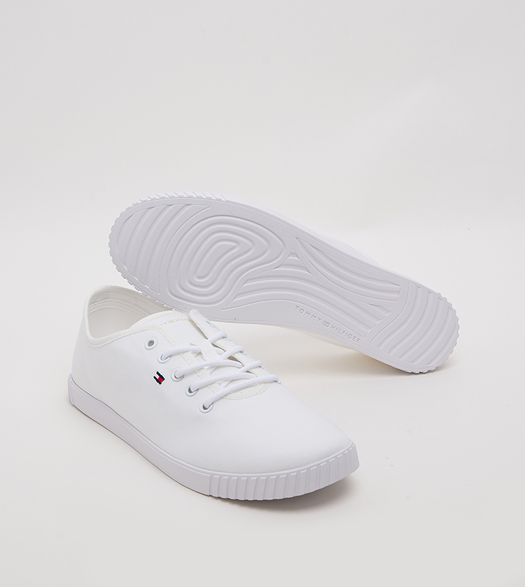 Flag Detail Lace-Up Shoes