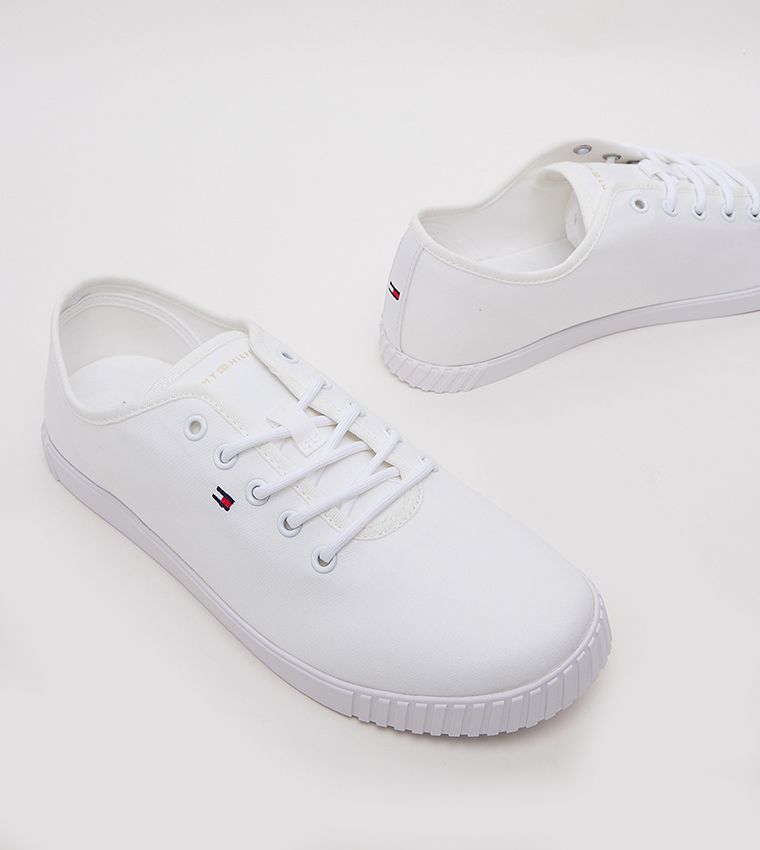 Flag Detail Lace-Up Shoes