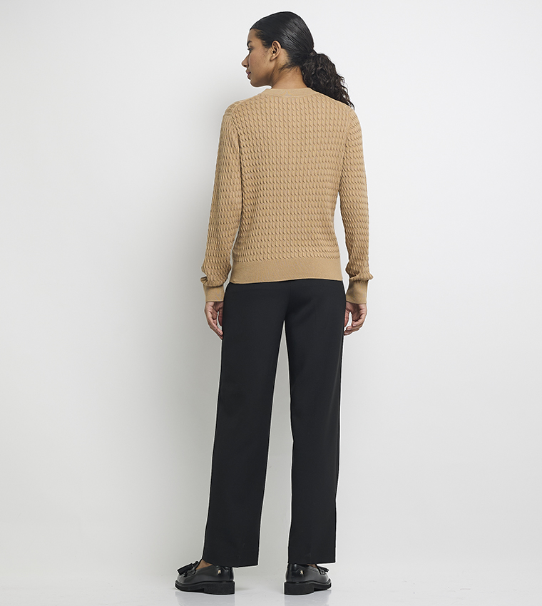 Cable Knit Long Sleeves Sweater