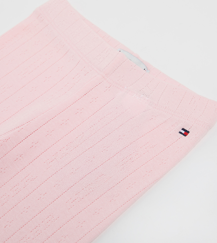 Flag Detail Knitted Leggings