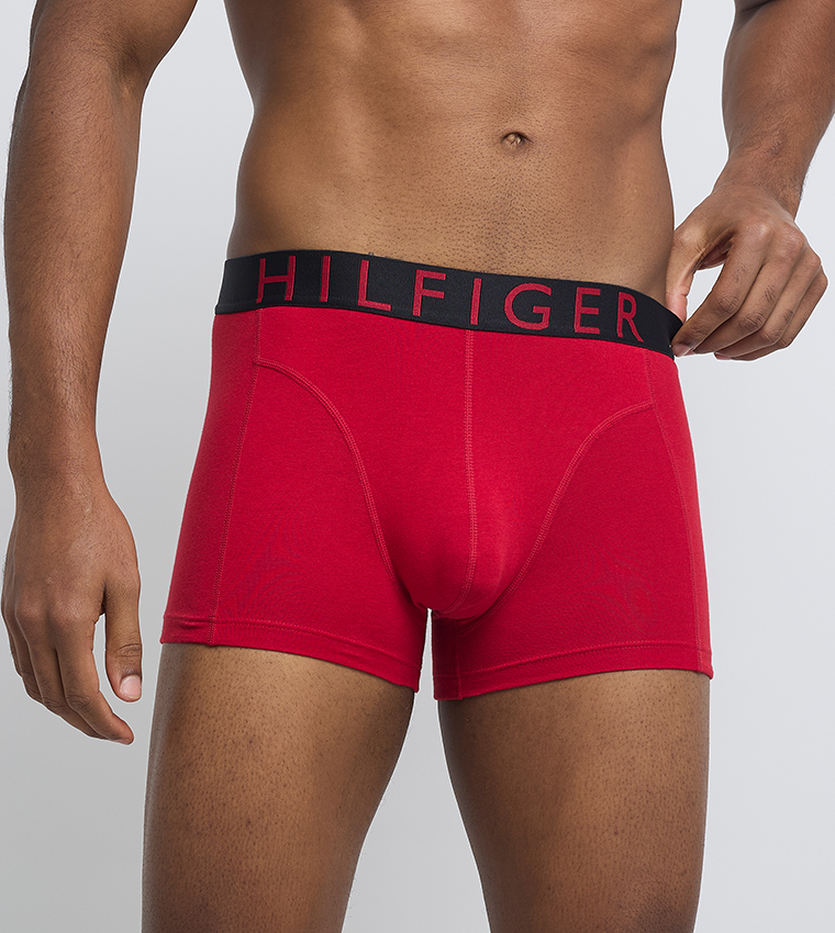 3-Pack Logo Waistband Trunks