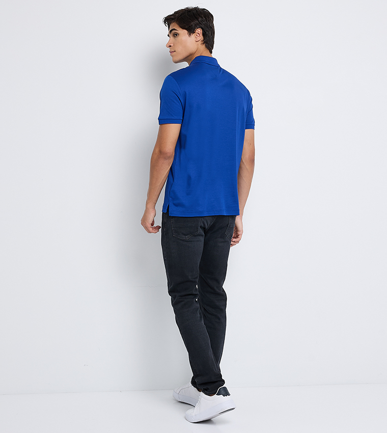 Logo Detail Short Sleeves Polo T-Shirt