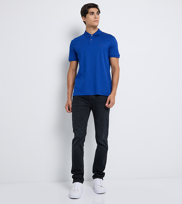 Logo Detail Short Sleeves Polo T-Shirt