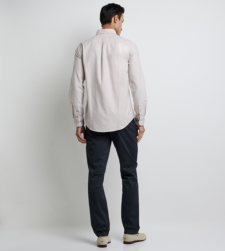 HERITAGE Flag Embroidered Oxford Shirt