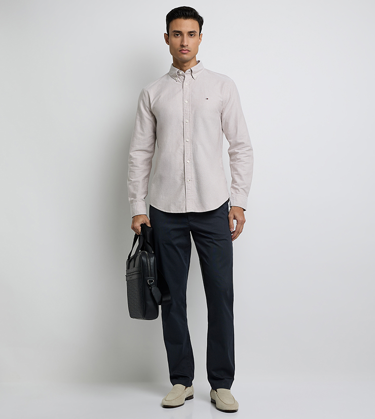 HERITAGE Flag Embroidered Oxford Shirt