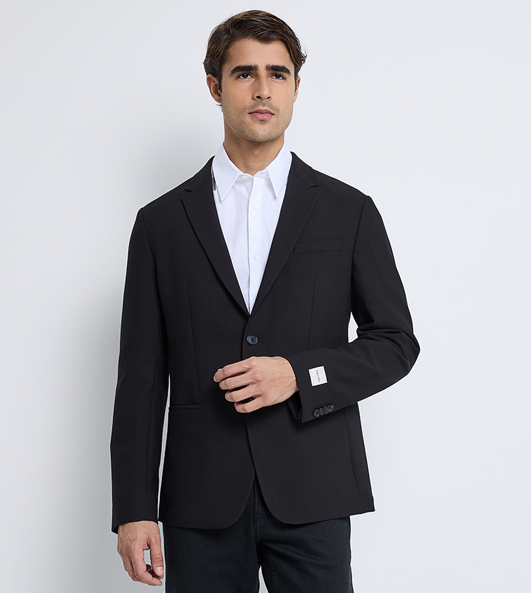 Single Breasted Lapel Collar Blazer