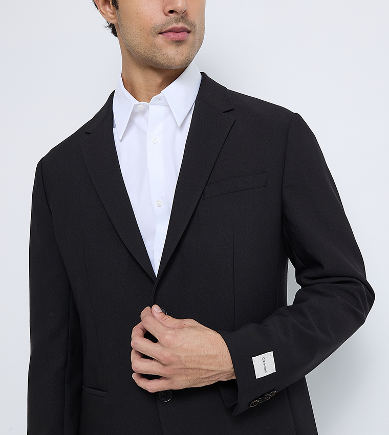 Single Breasted Lapel Collar Blazer