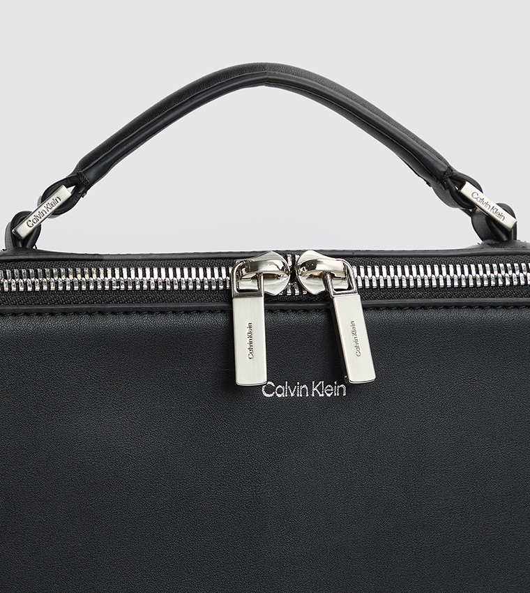 Logo Detail Sleek Laptop Bag