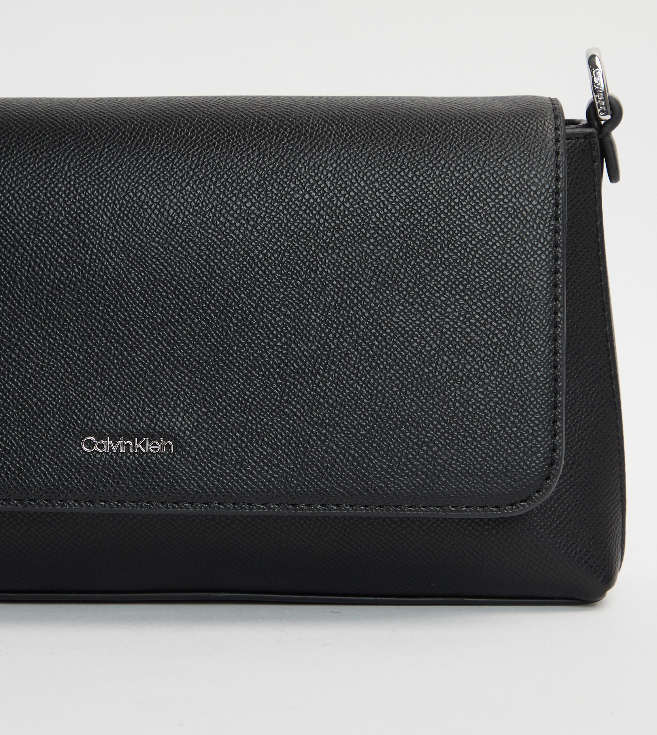 Textured Flap Convertible Shoulder Bag