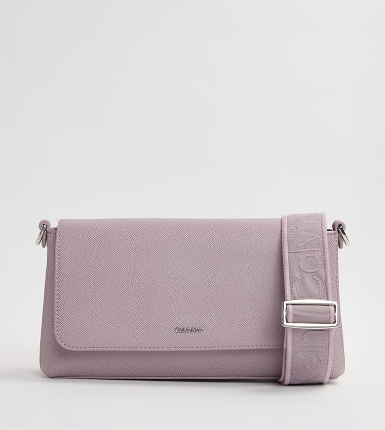 Textured Flap Convertible Shoulder Bag