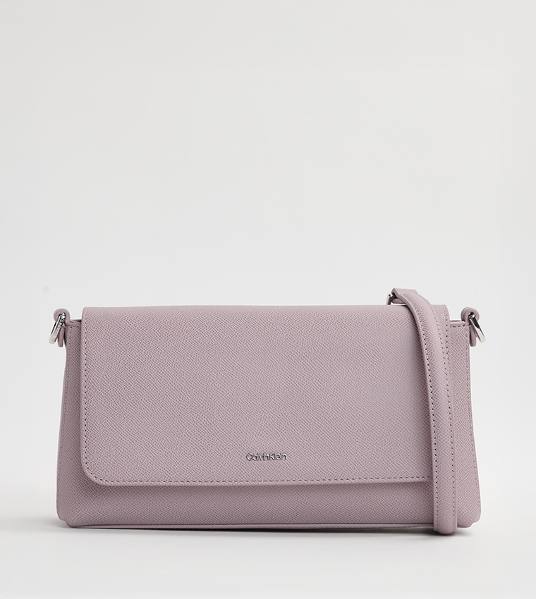 Textured Flap Convertible Shoulder Bag