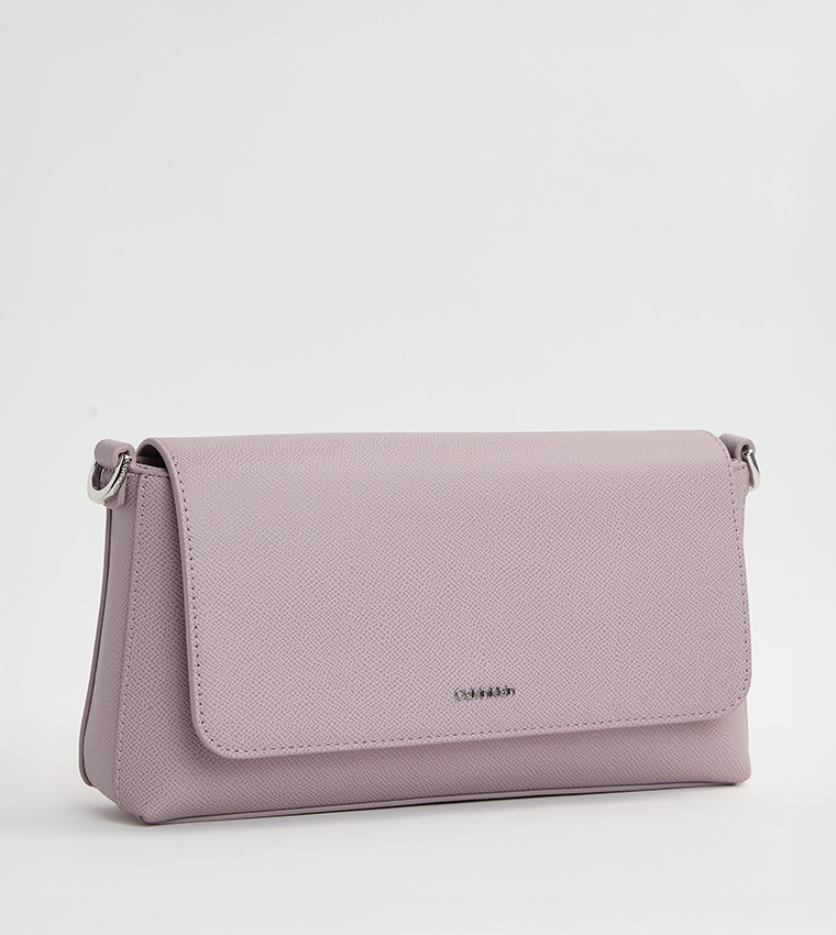 Textured Flap Convertible Shoulder Bag