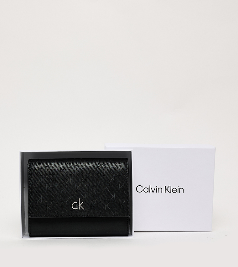 Monogram Patterned Tri-Fold Wallet