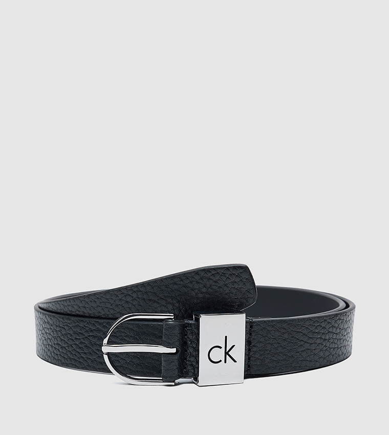 Textured Leather Belt