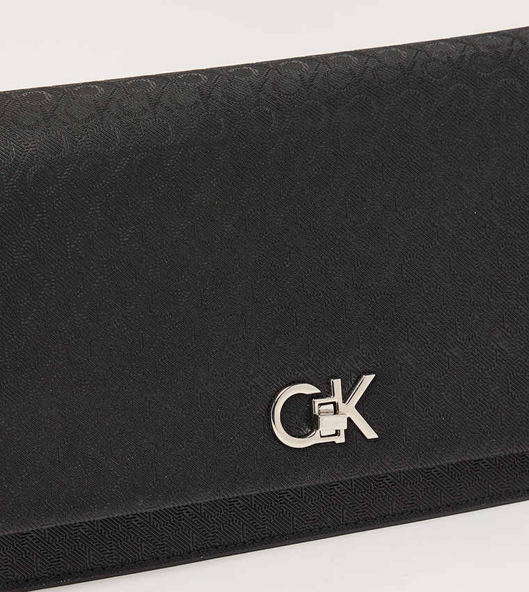 Textured Flap Shoulder Bag