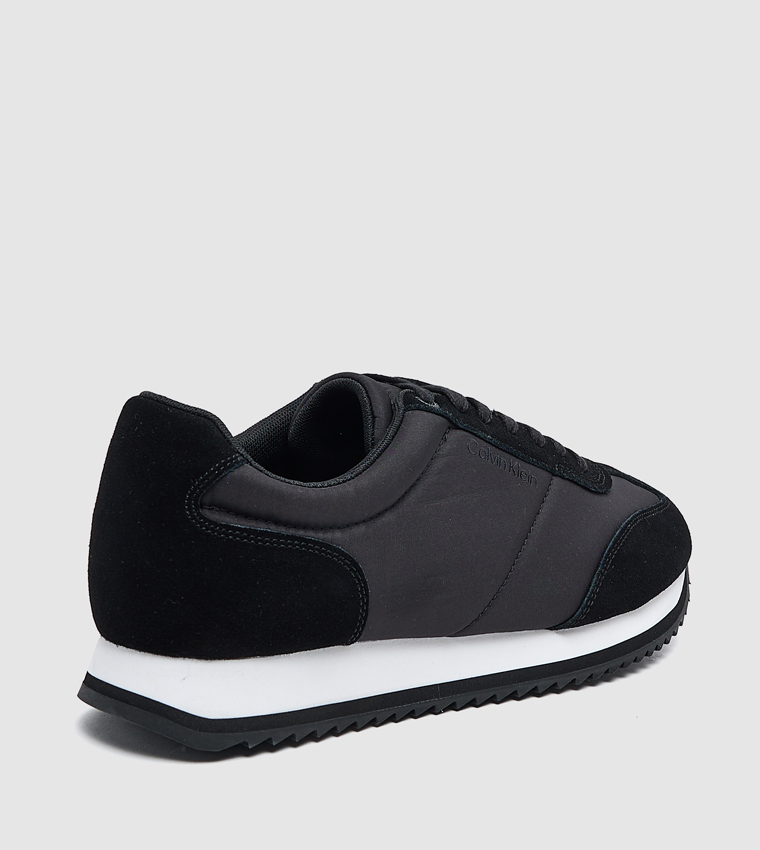 Textured Lace-Up Sneakers
