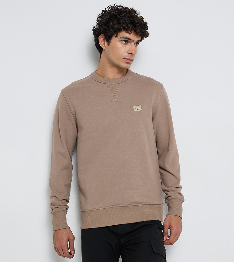Logo Badge Long Sleeves Sweatshirt