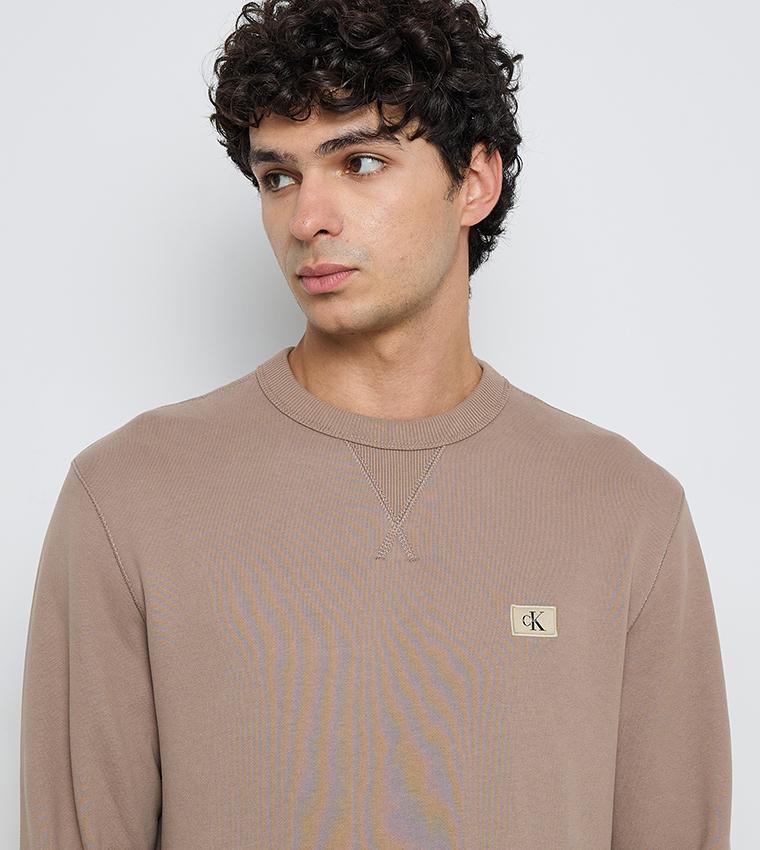 Logo Badge Long Sleeves Sweatshirt