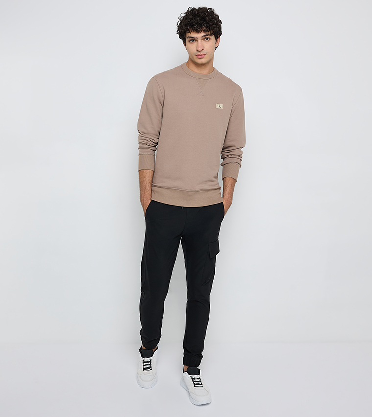 Logo Badge Long Sleeves Sweatshirt