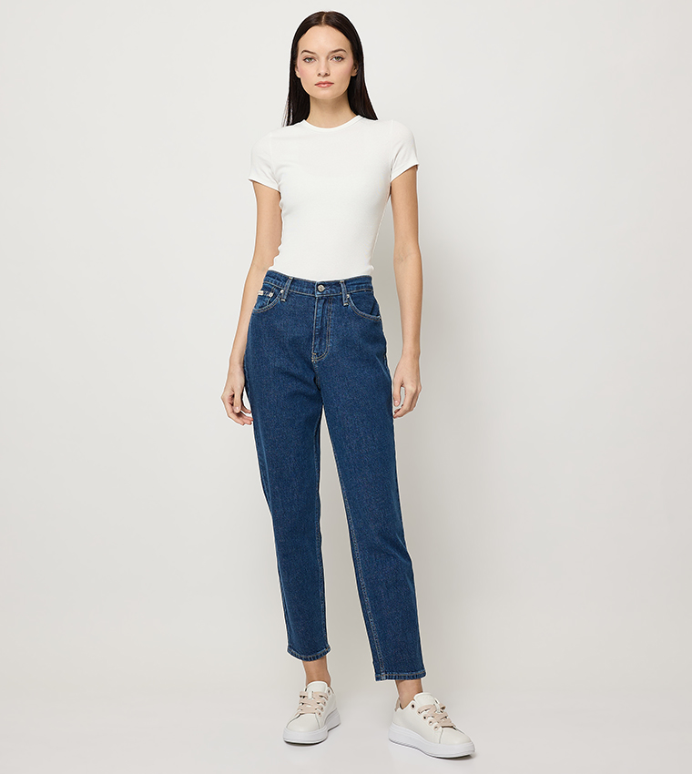 High Waist Mom Fit Jeans