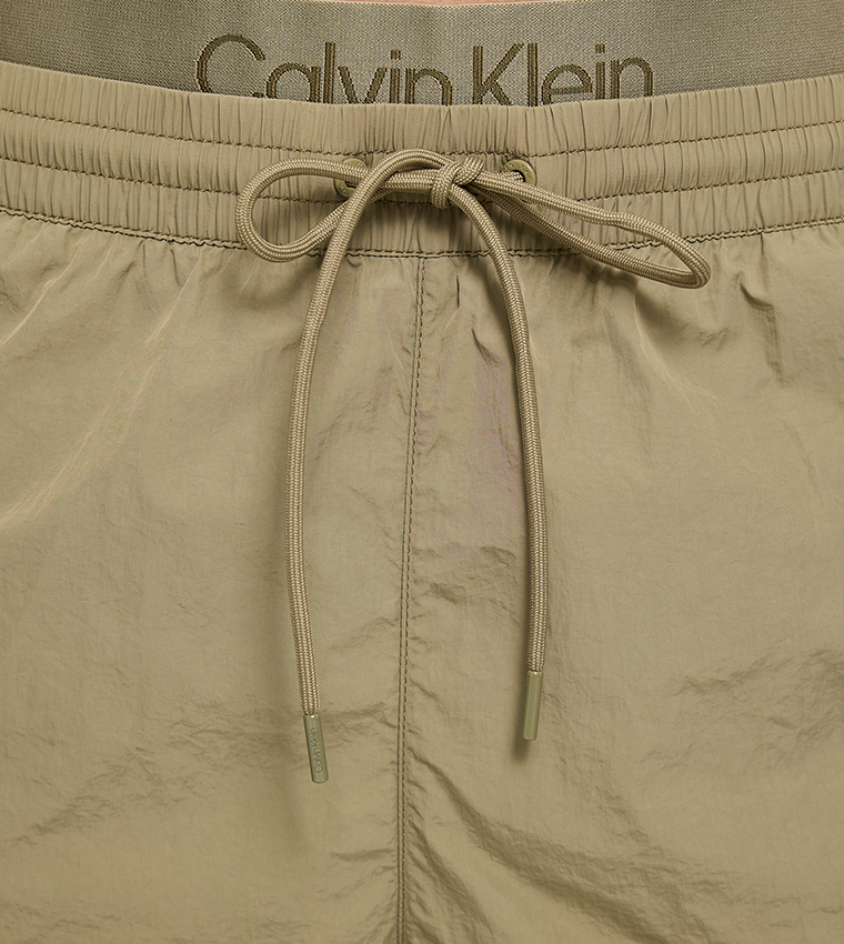 Drawstring Waist Swim Shorts