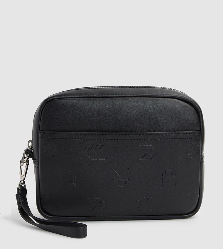 Monogram Debossed Travel Pouch