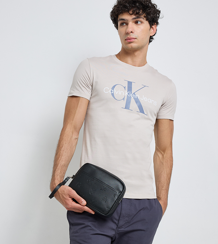 Monogram Debossed Travel Pouch