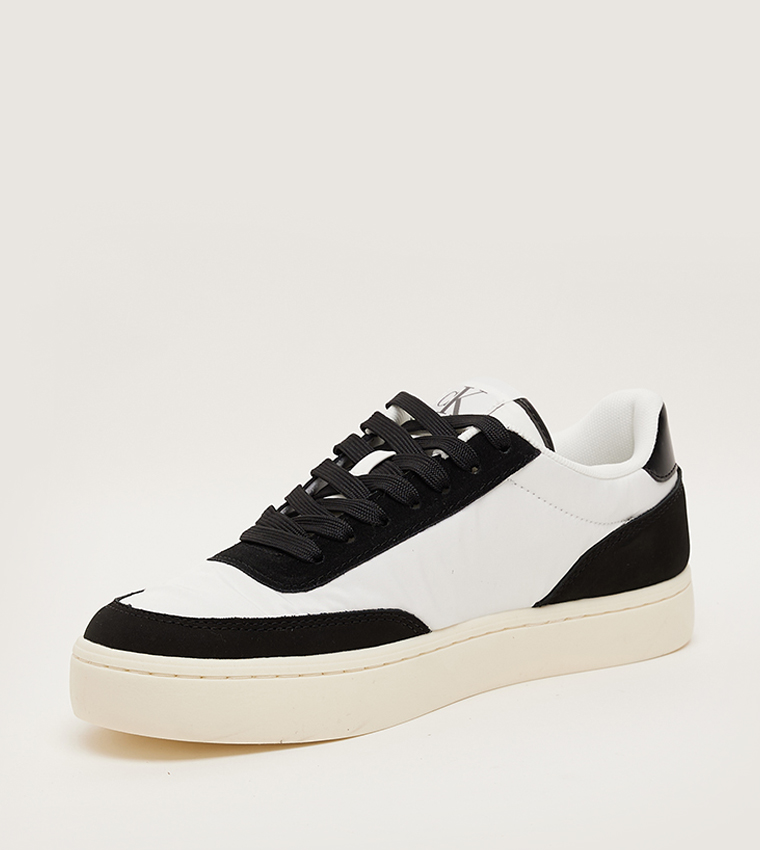Monogram Detail Lace-Up Sneakers