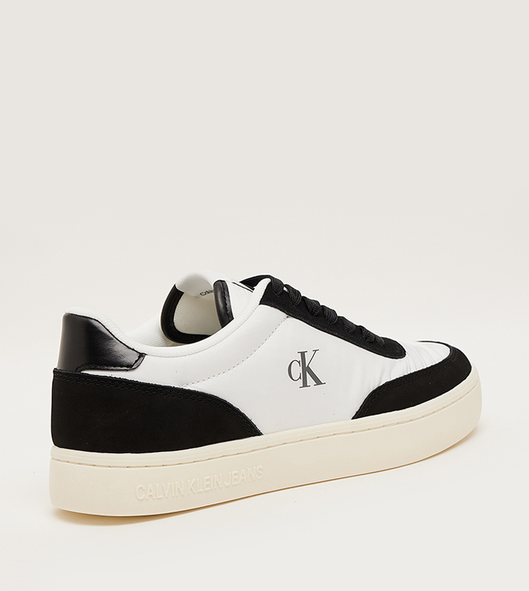 Monogram Detail Lace-Up Sneakers