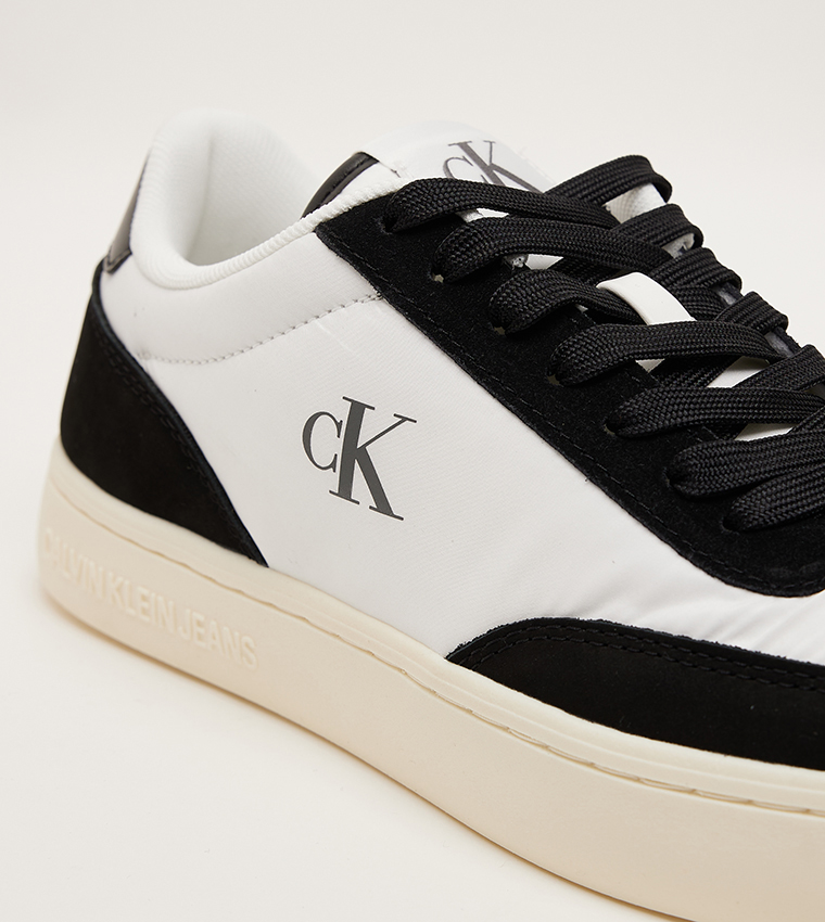 Monogram Detail Lace-Up Sneakers