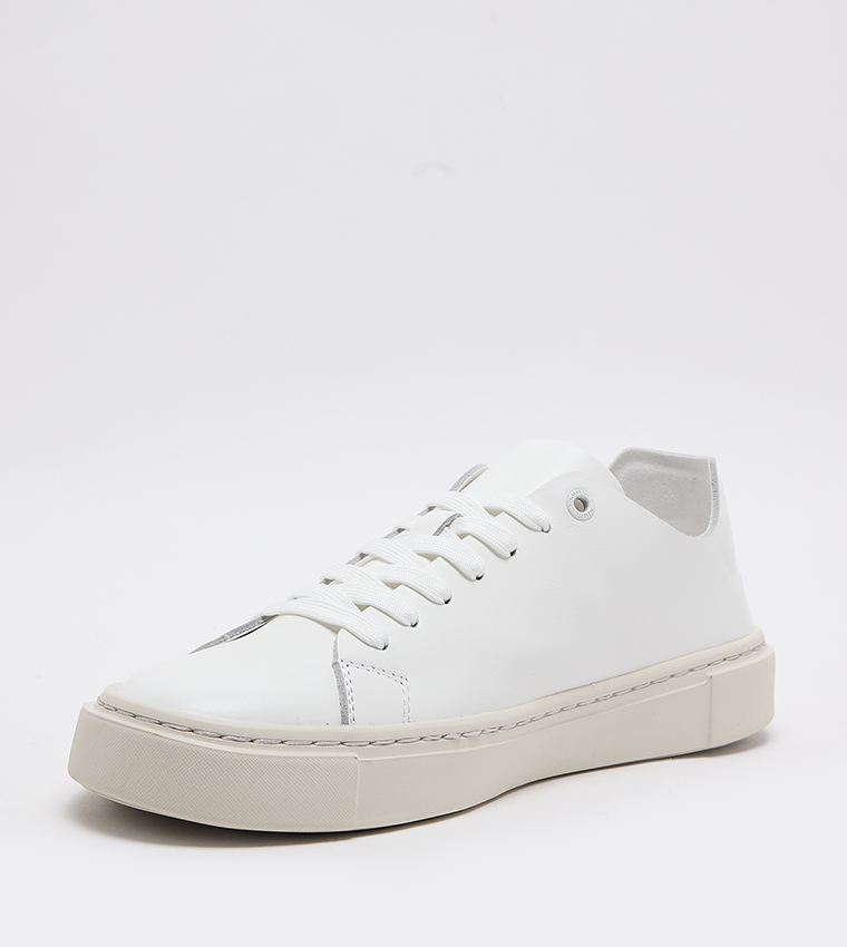 Unlined Lace-Up Sneakers
